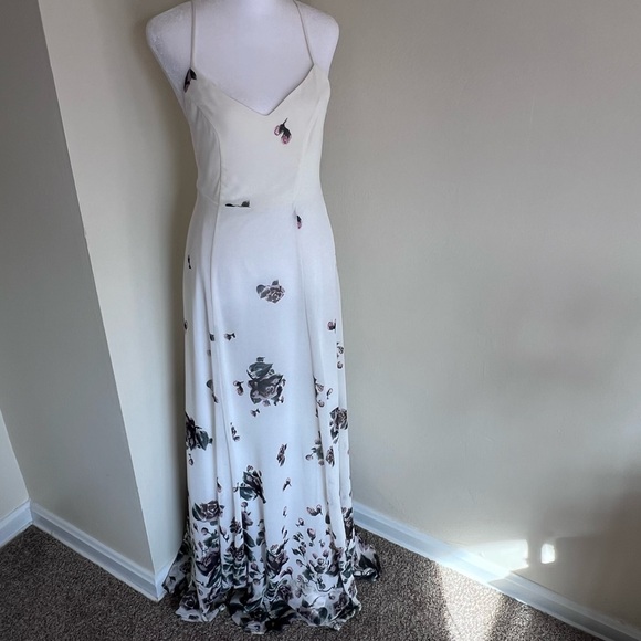 NWT Show Me Your MuMu Godshaw Goddess Gown Ivory Falls Maxi Dress size Small - Picture 4 of 10